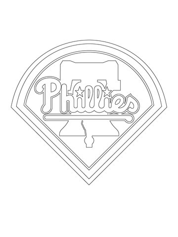 Philadelphia Phillies Logo  Coloring Page